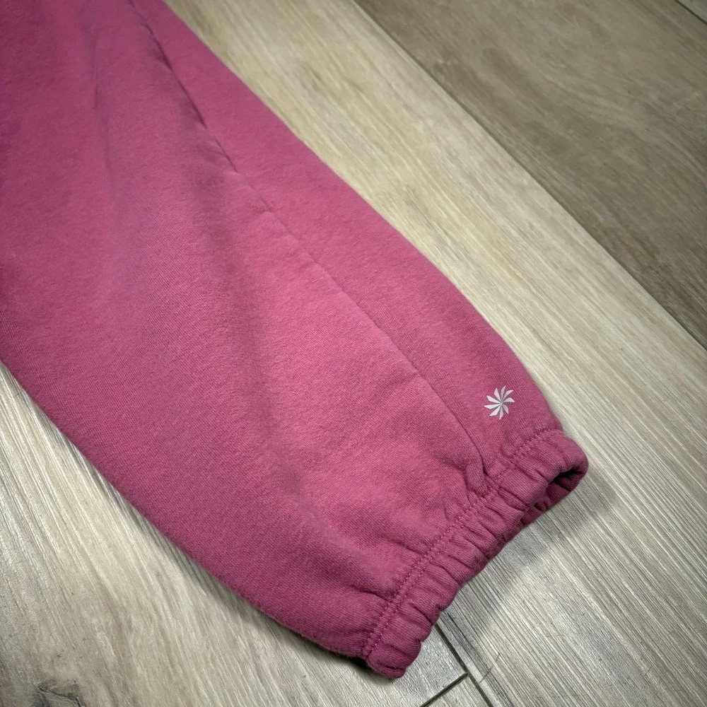 Athleta Girl All Day Fleece Joggers Solid Pink‎ Pants Girls Size Small S